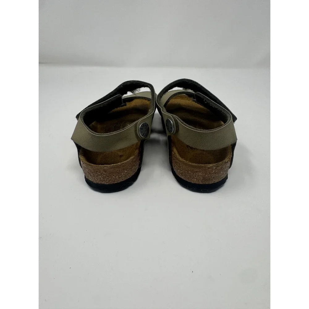 Birkenstock Kids New York Birko-Flor Khaki Green Sandals Size 26 EU 9-9.5 US